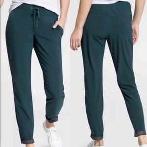 Athleta Midtown Teal Joggers Pants 6 S